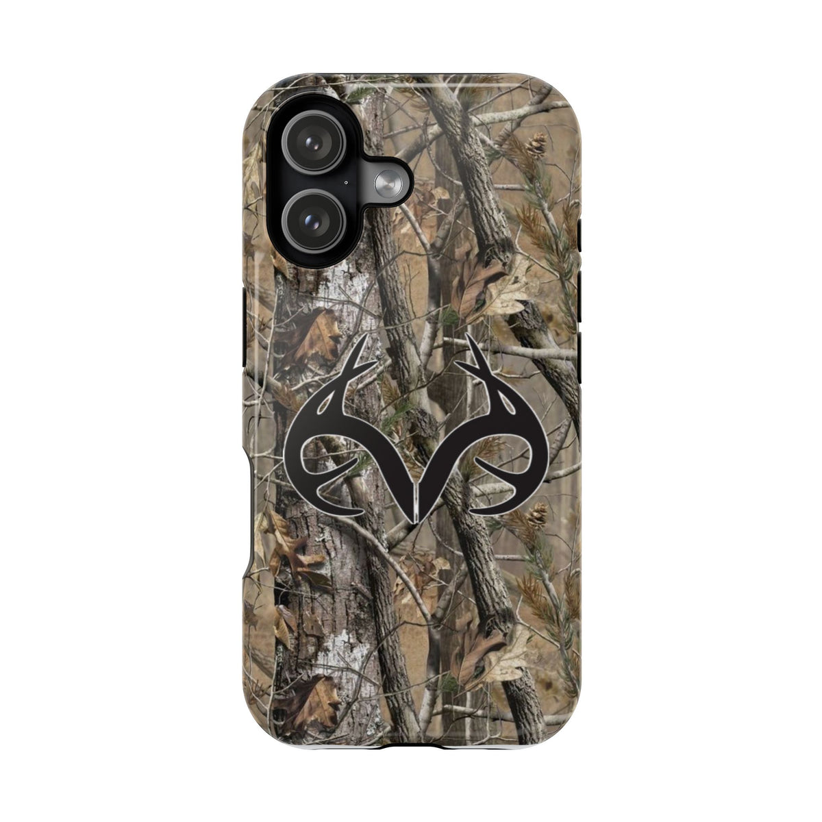 Camo Hunting Phone Case — Impact-Resistant Phone Cover with Antler Logo