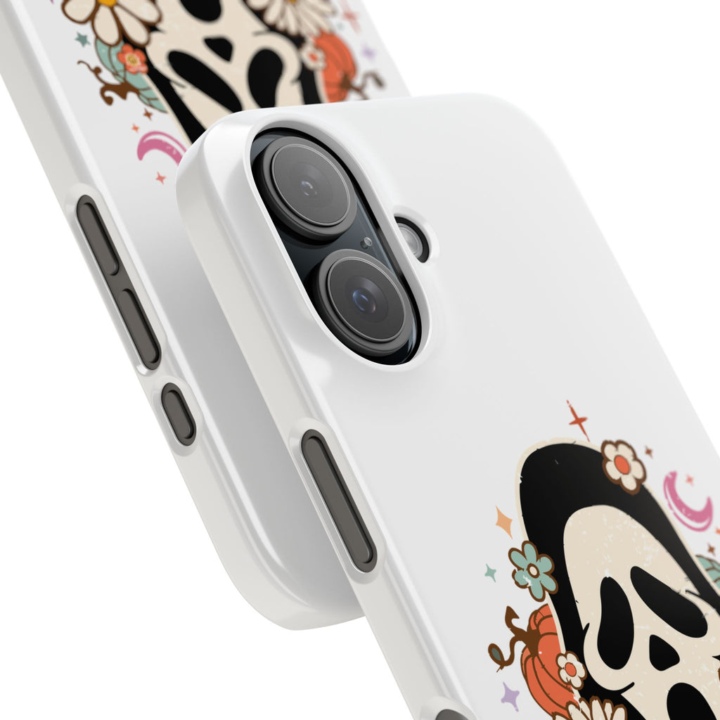 Scream Floral Phone Case — Cute Spooky Halloween Snap Case