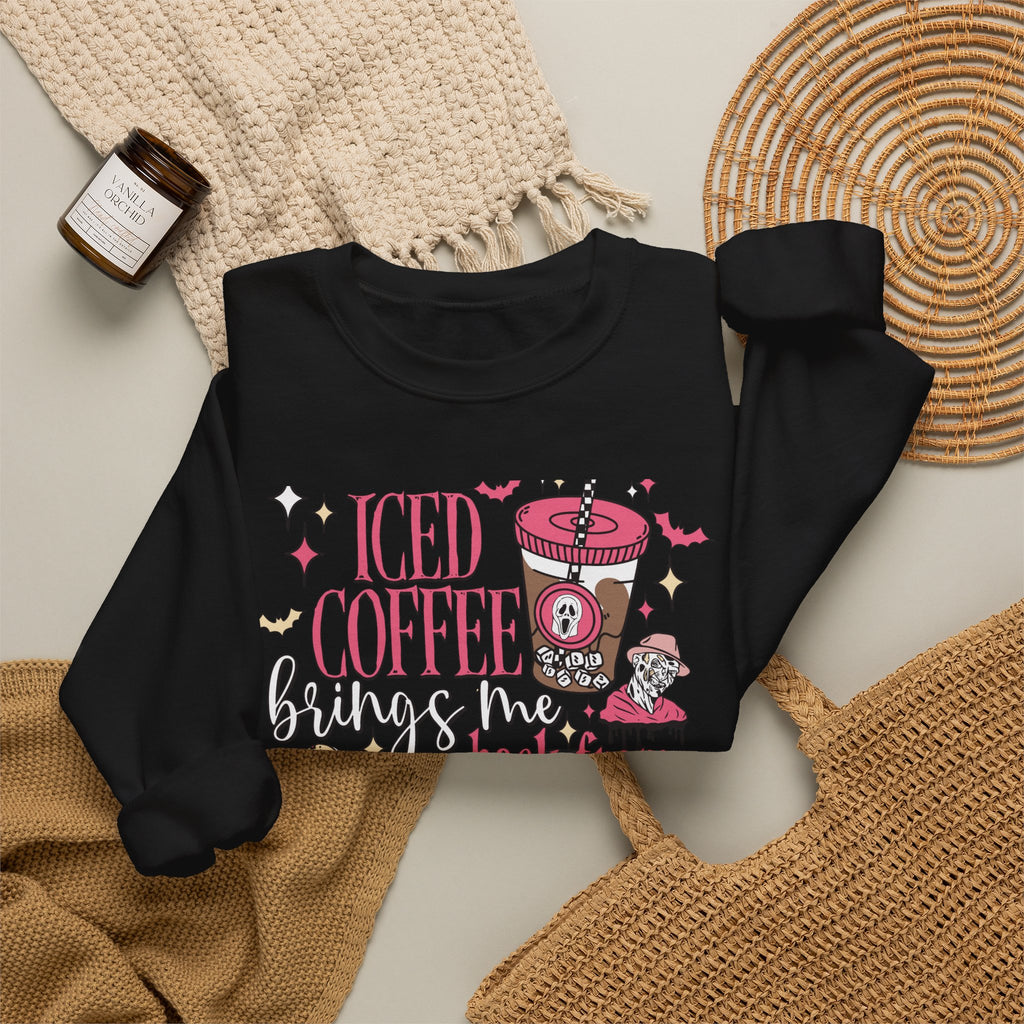 Iced Coffee Brings Me Back From The Dead Sweatshirt