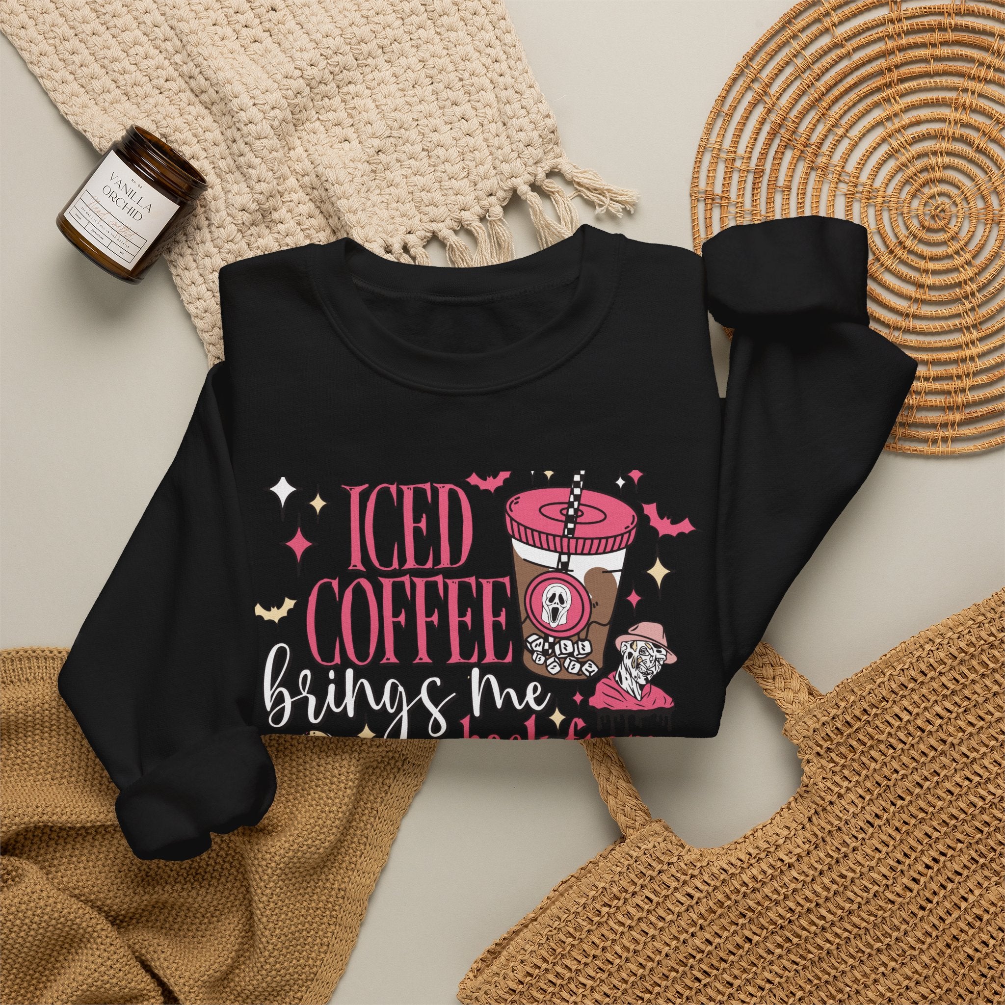 Iced Coffee Brings Me Back From The Dead Sweatshirt