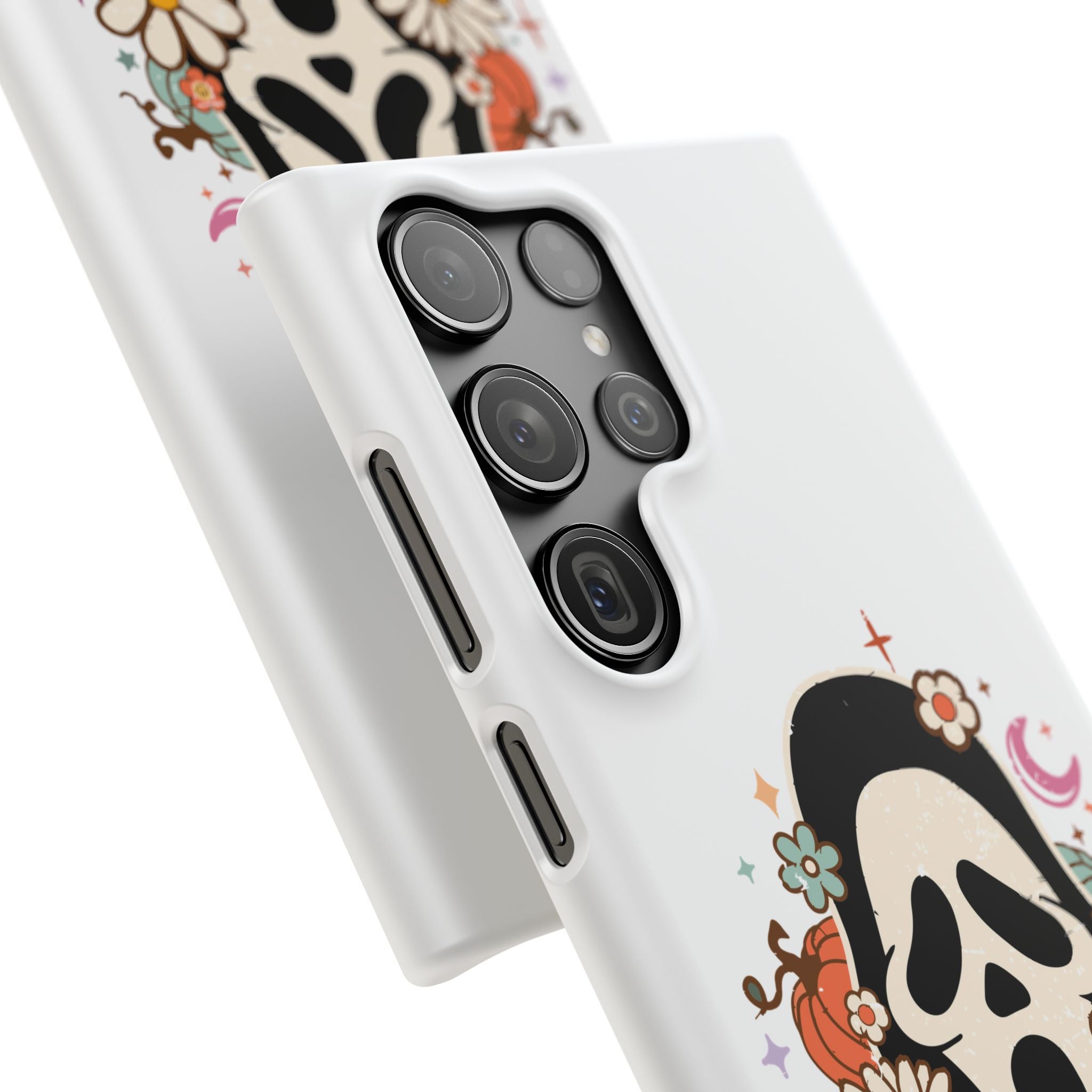 Scream Floral Phone Case — Cute Spooky Halloween Snap Case