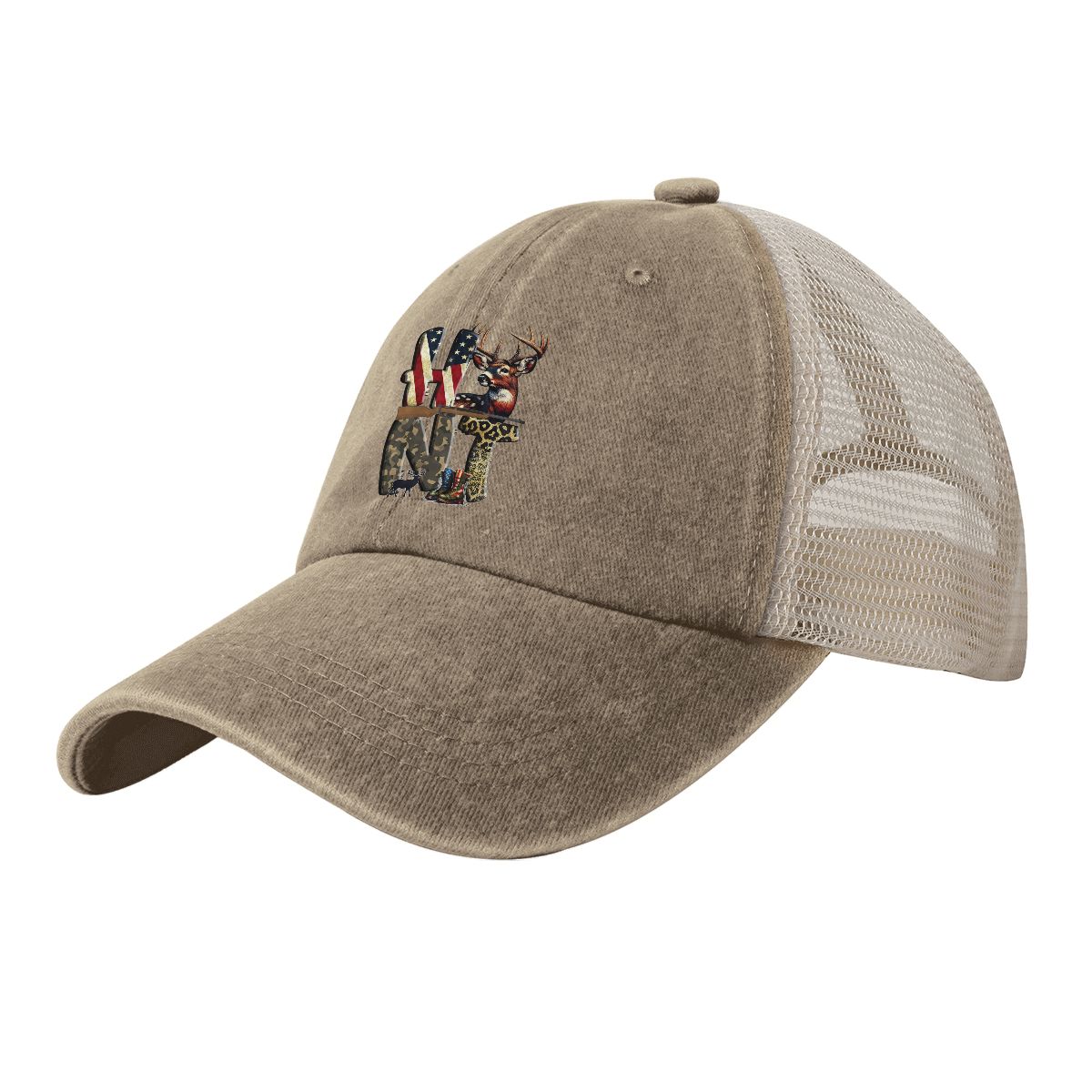 Washed Denim Mesh Cap (Made in USA) A08VI24050611