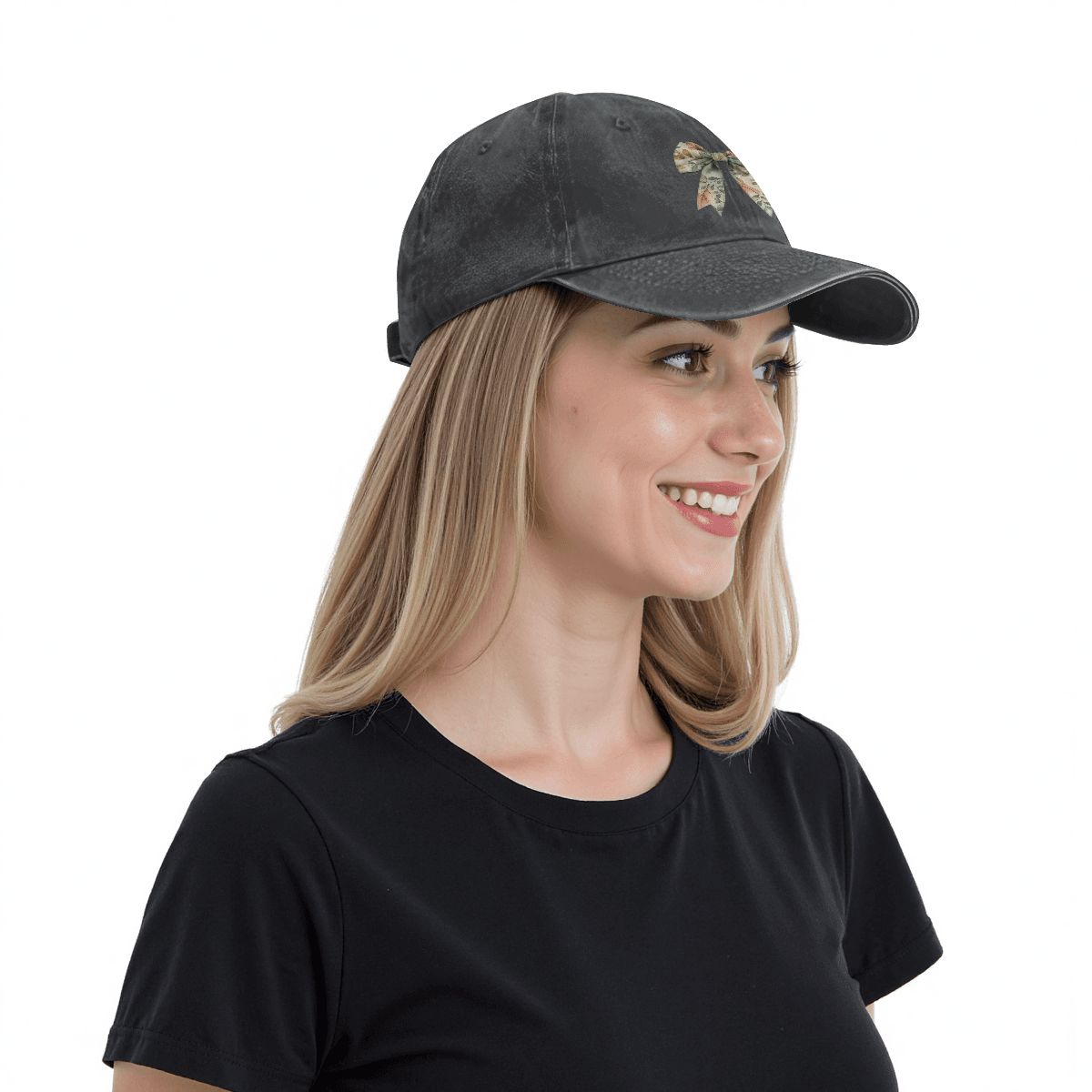 Unisex Washed Denim Baseball Cap Untitled230