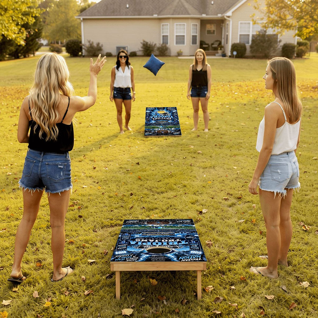 Cornhole Boards Game Set Triopia Trojans