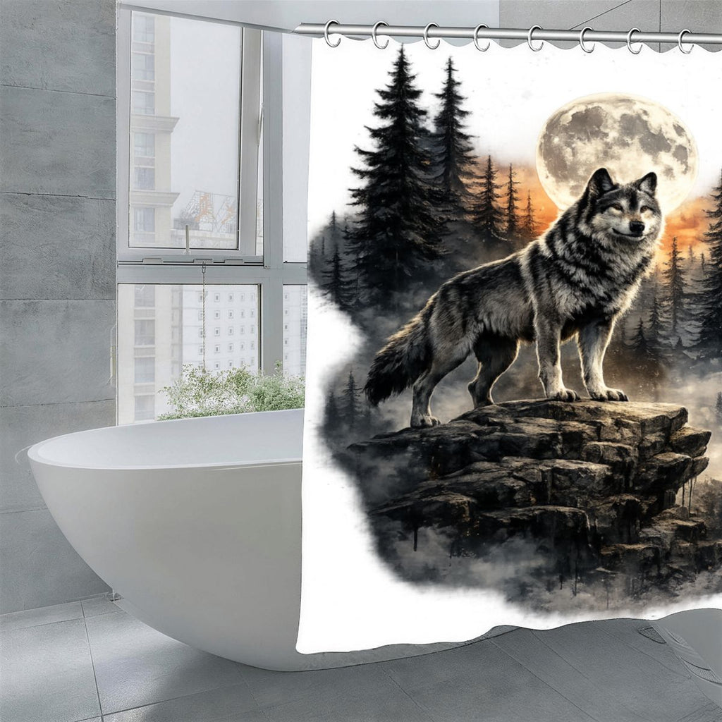 Shower Curtain 70.8"x70.8" (Made in USA) DeerFish 70 10