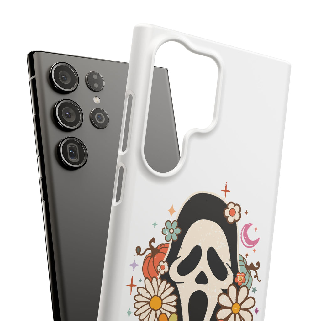 Scream Floral Phone Case — Cute Spooky Halloween Snap Case