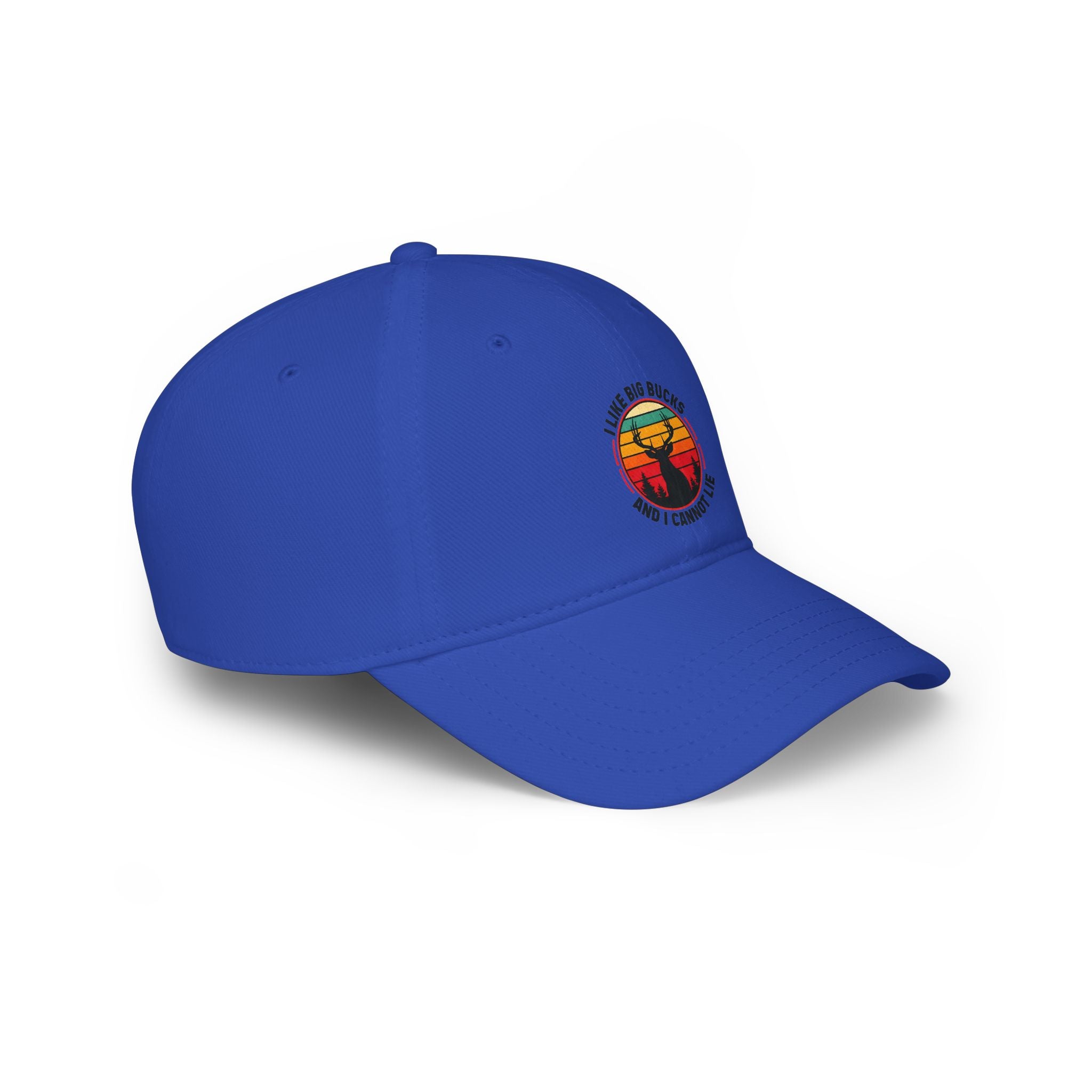 Vintage Sunset Deer Cap - "I Like Big Bucks And I Cannot Lie" Low Profile Baseball Hat
