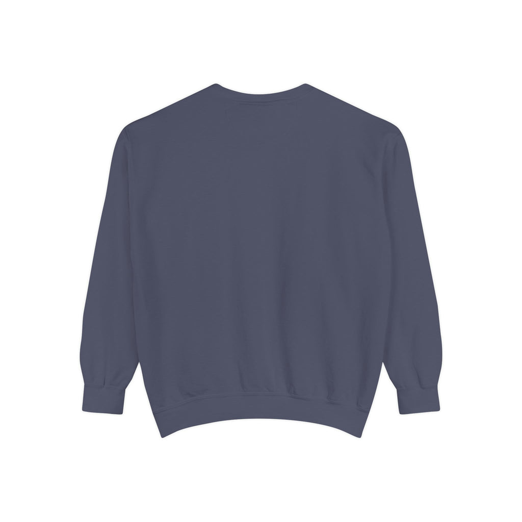 Spooky Vibes Sweatshirt — Halloween Retro Checkerboard Graphic