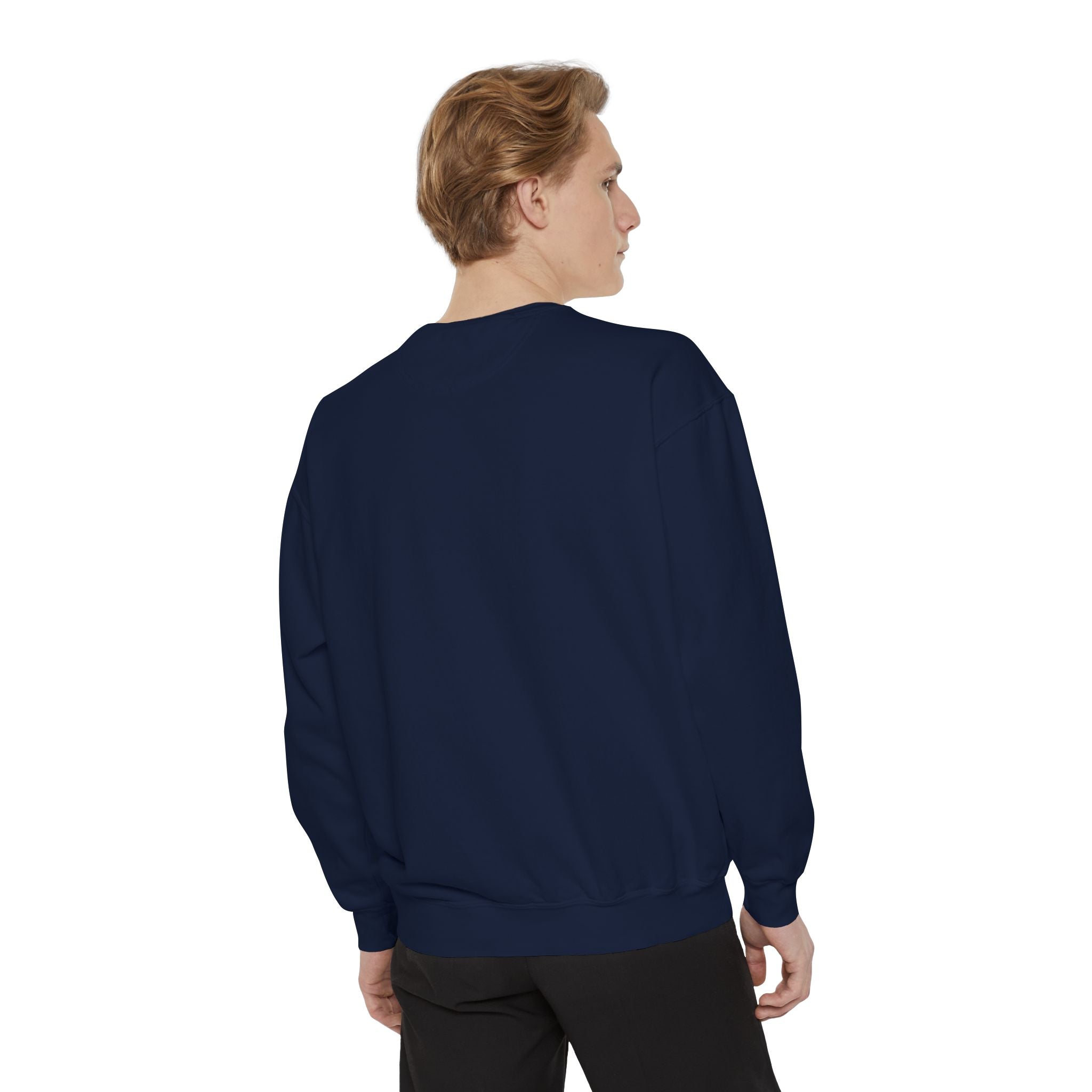 Spooky Vibes Sweatshirt — Halloween Retro Checkerboard Graphic