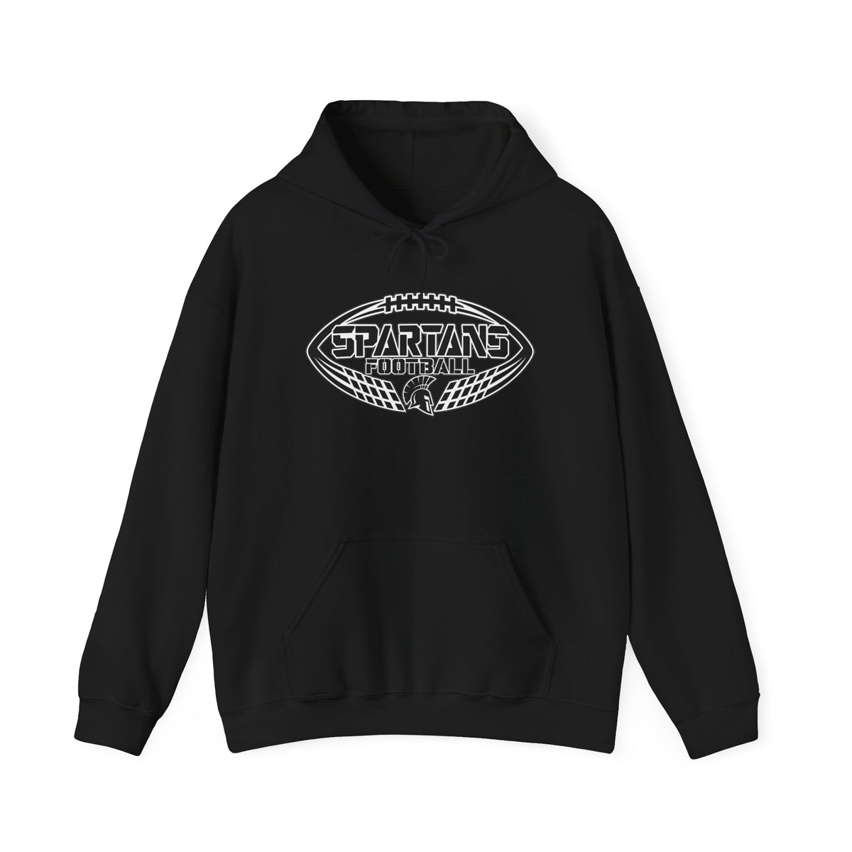 Football Hoodie — Spartans Football Vintage Logo