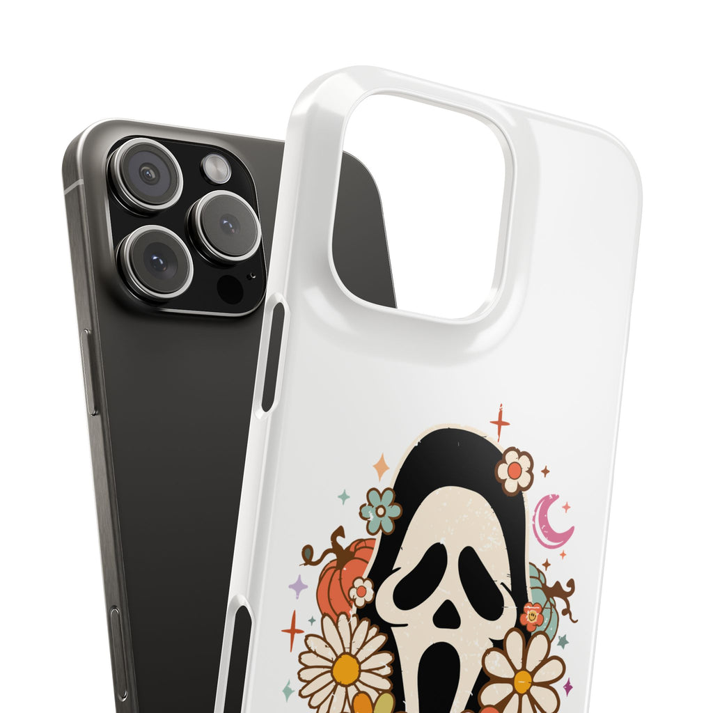 Scream Floral Phone Case — Cute Spooky Halloween Snap Case