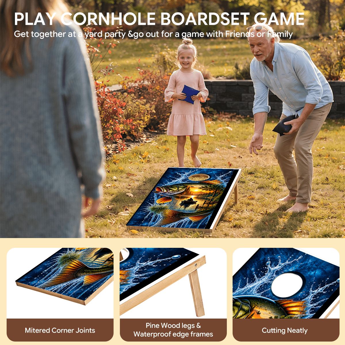 Cornhole Boards Game Set PrintKKFishUPLOADSAFE3543x7087 PrintKKDeerUPLOADSAFE3543x7087