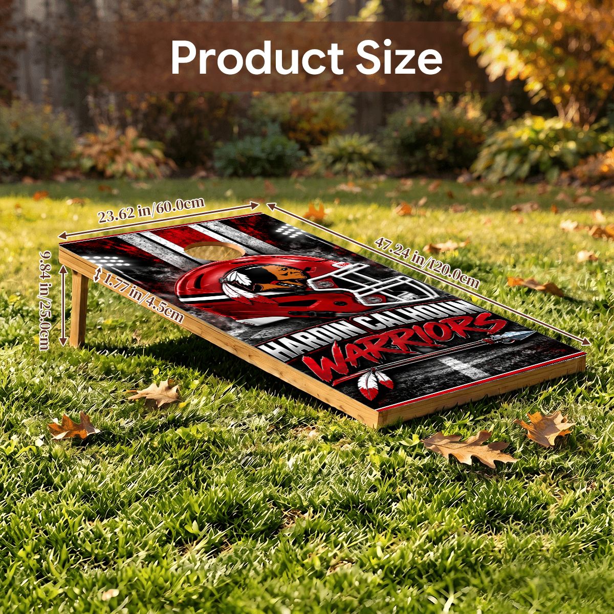 Cornhole Boards Game Set Calhoun Warriors