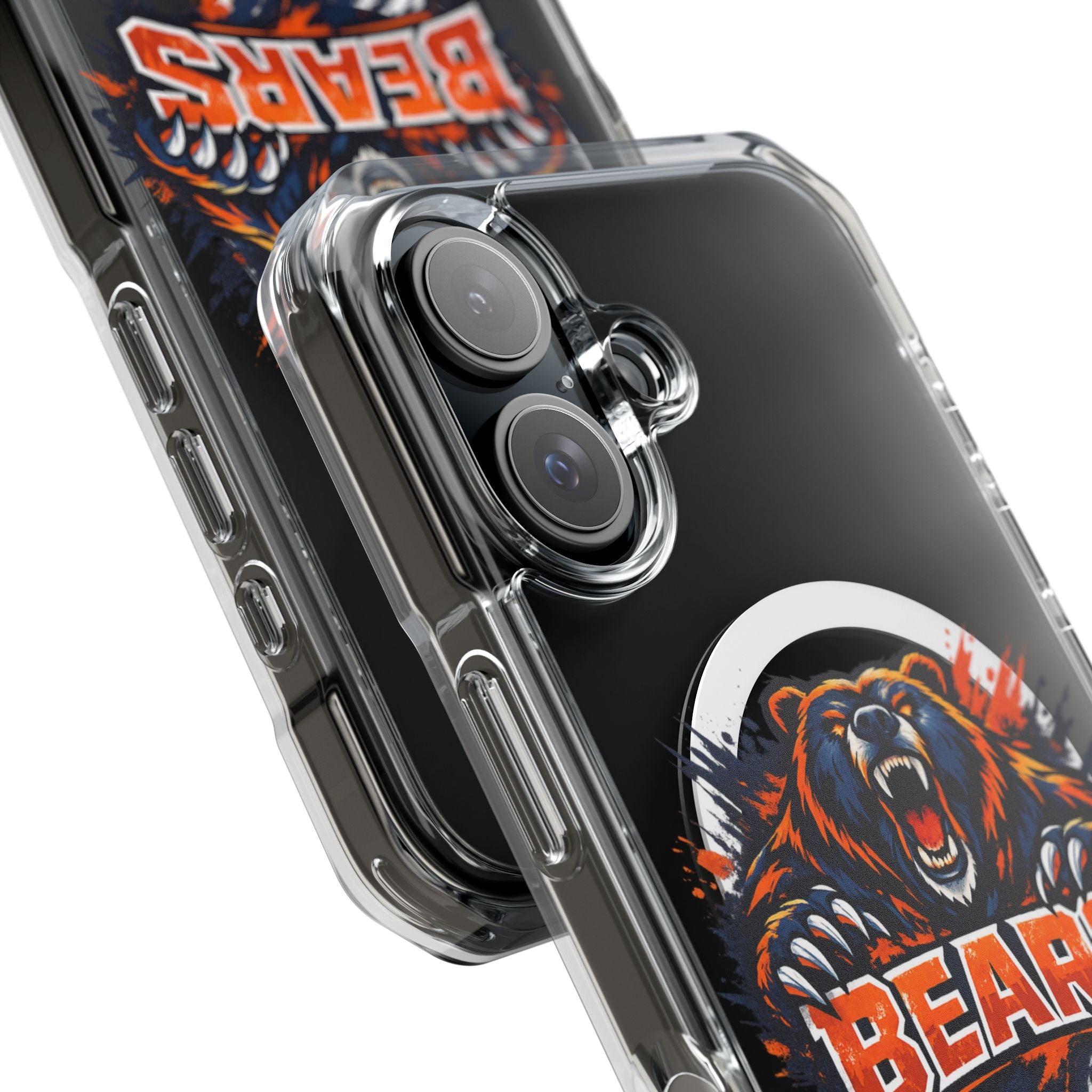 Clear Magnetic Phone Case — Fierce Bears Logo Protective Cover