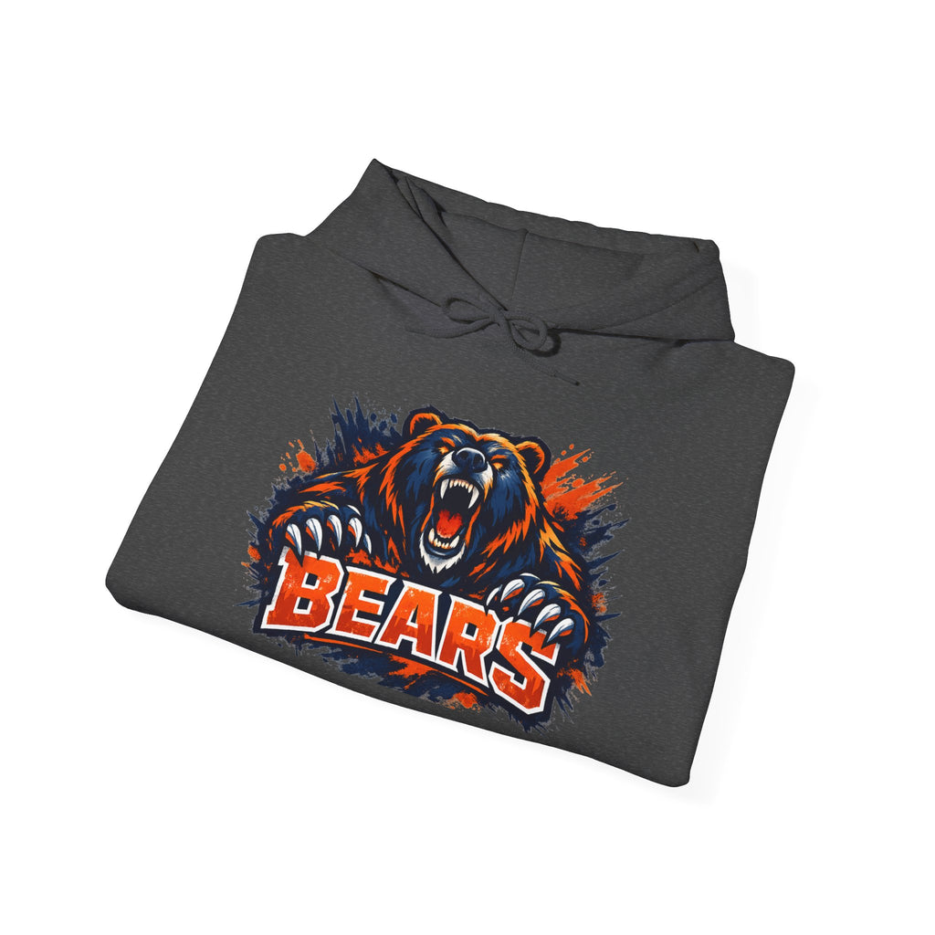 Bears Graphic Hoodie — Fierce Bear Mascot Sweatshirt