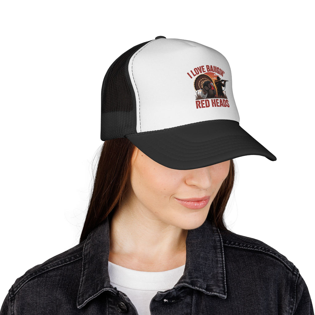 I Love Bangin' Red Heads Trucker Cap – Funny Turkey Hunting Hat