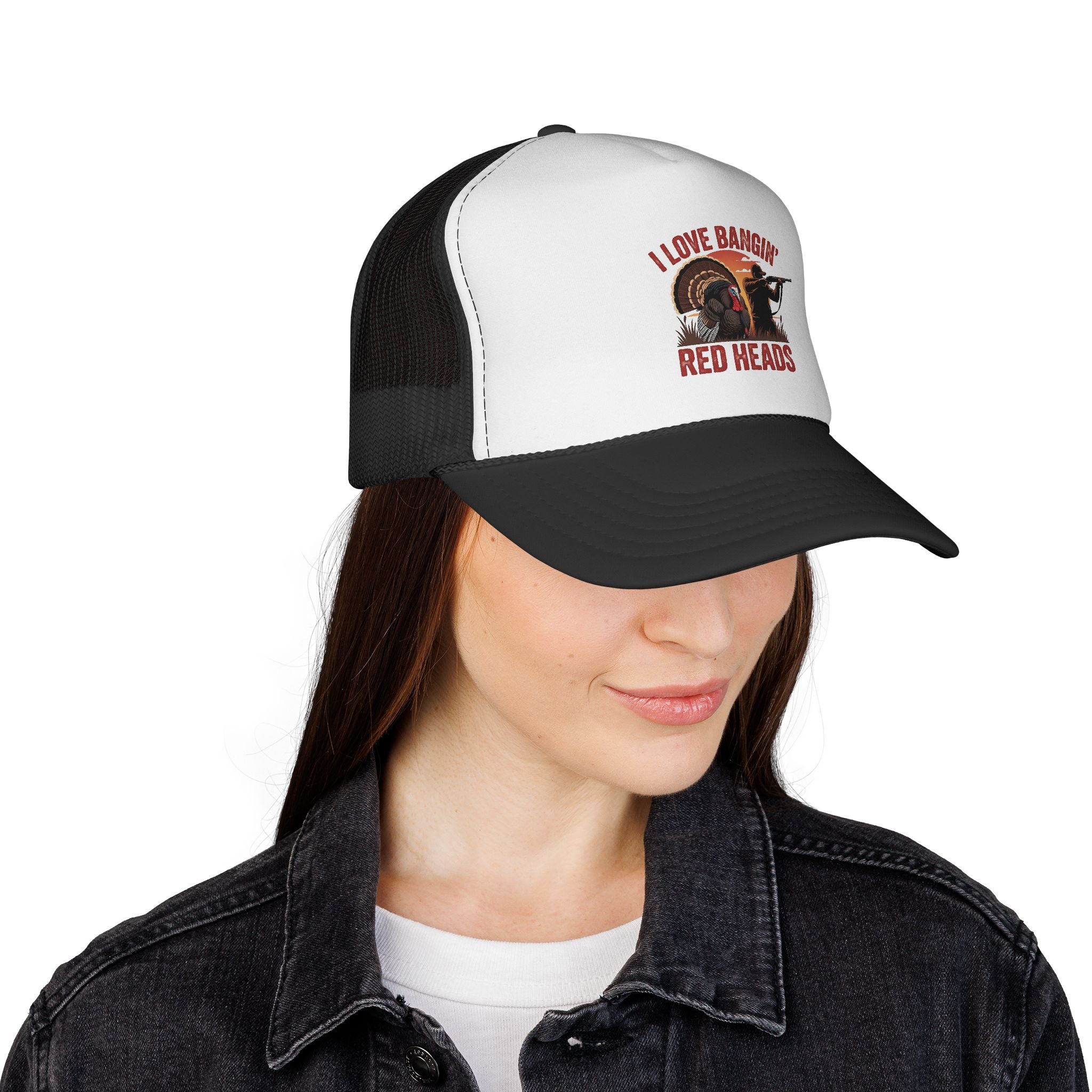 I Love Bangin' Red Heads Trucker Cap – Funny Turkey Hunting Hat