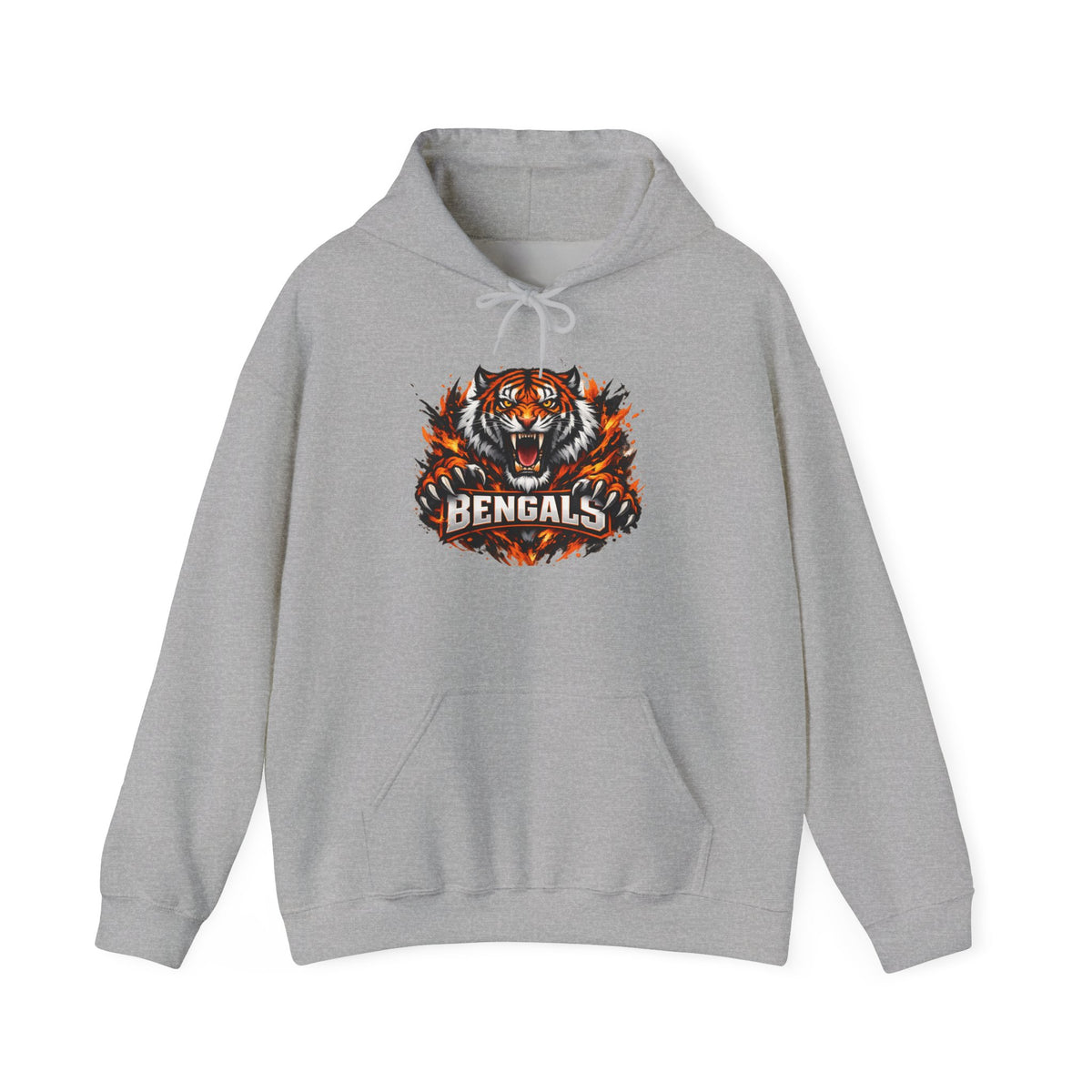 Bengals Tiger Hoodie — Vintage Fierce Football Fan Pullover