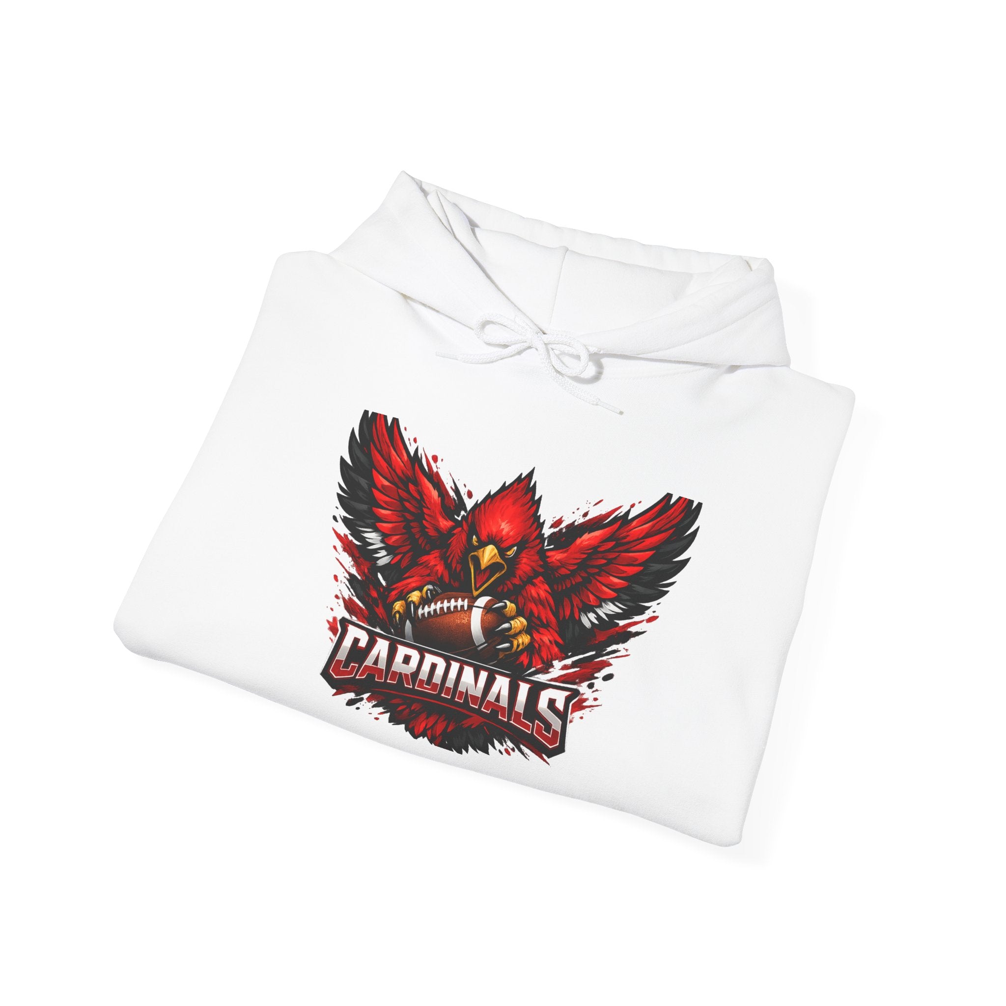 Cardinals Fierce Red Bird Hoodie — Athletic Team Spirit Pullover