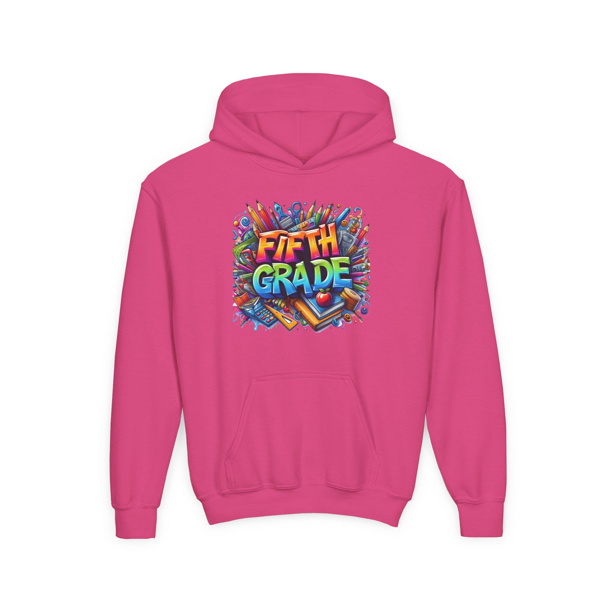 Fifth Grade Kids Hoodie — Colorful Back-to-School Sweatshirt