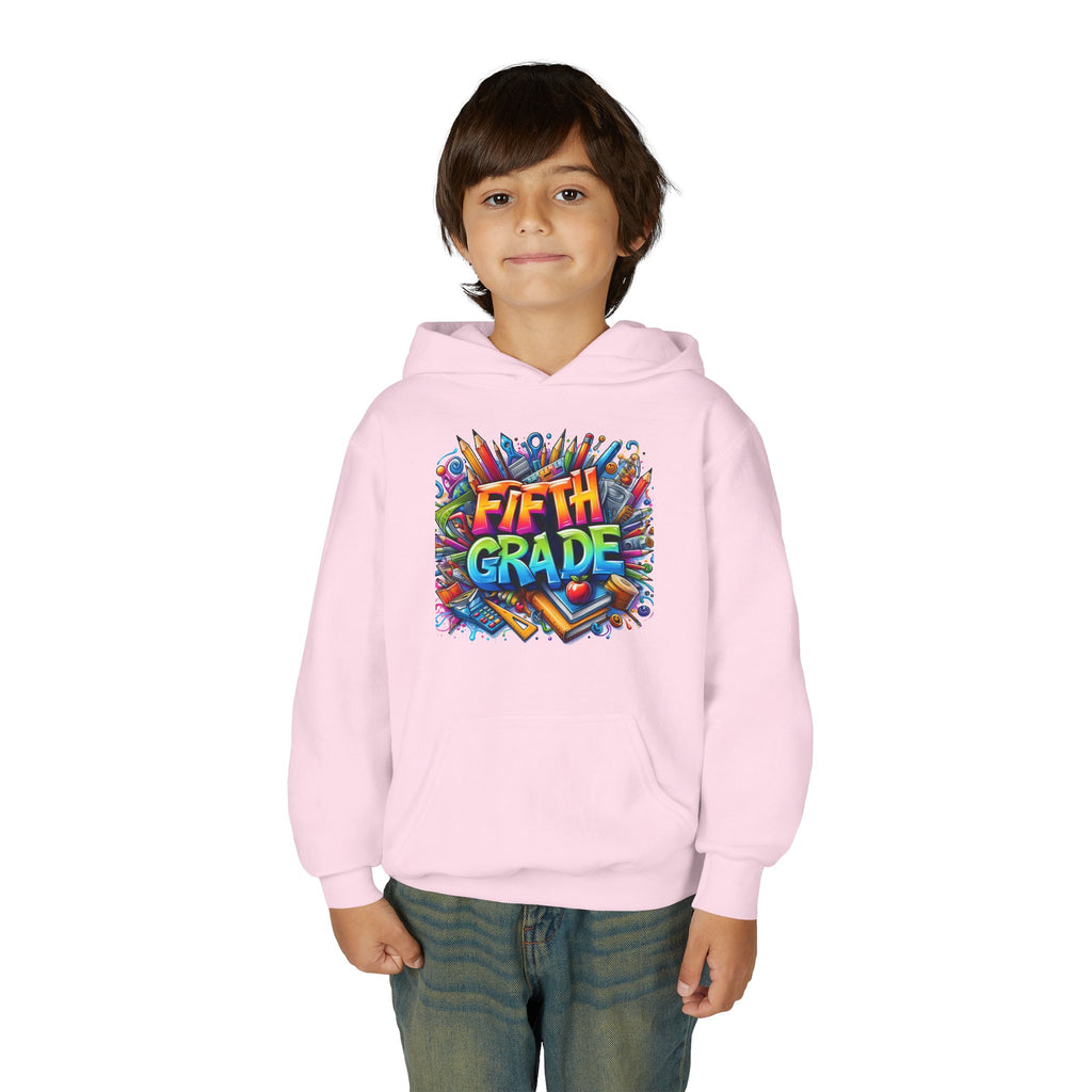 Fifth Grade Kids Hoodie — Colorful Back-to-School Sweatshirt