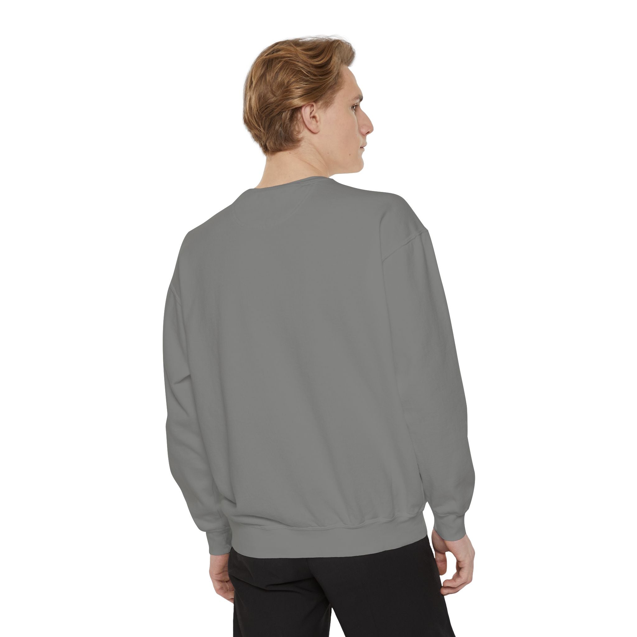 Spooky Vibes Sweatshirt — Halloween Retro Checkerboard Graphic
