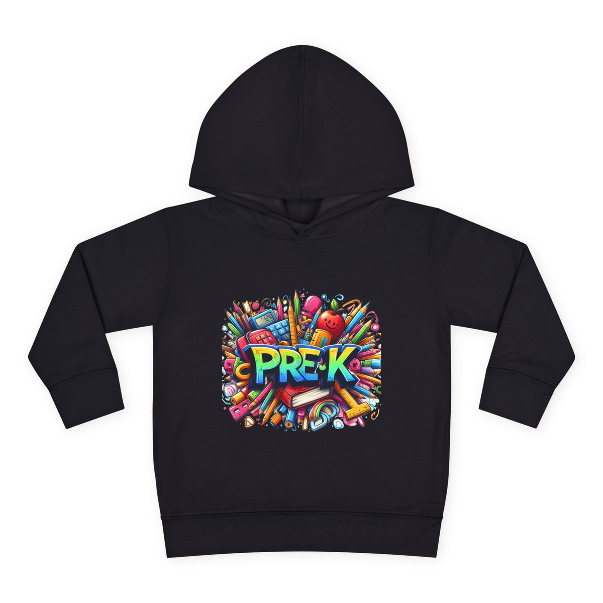 Pre-K Toddler Hoodie — Colorful School Kids Pullover Fleece