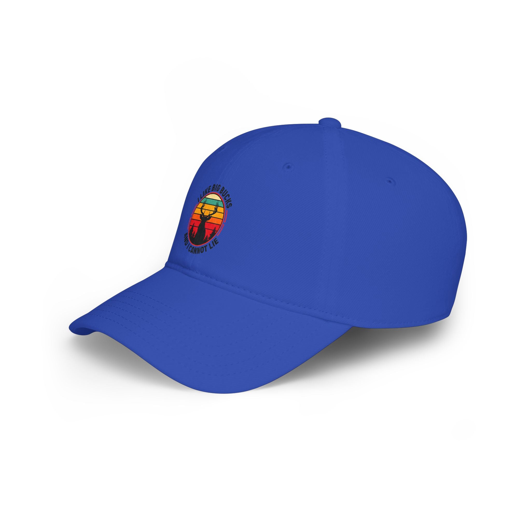 Vintage Sunset Deer Cap - "I Like Big Bucks And I Cannot Lie" Low Profile Baseball Hat