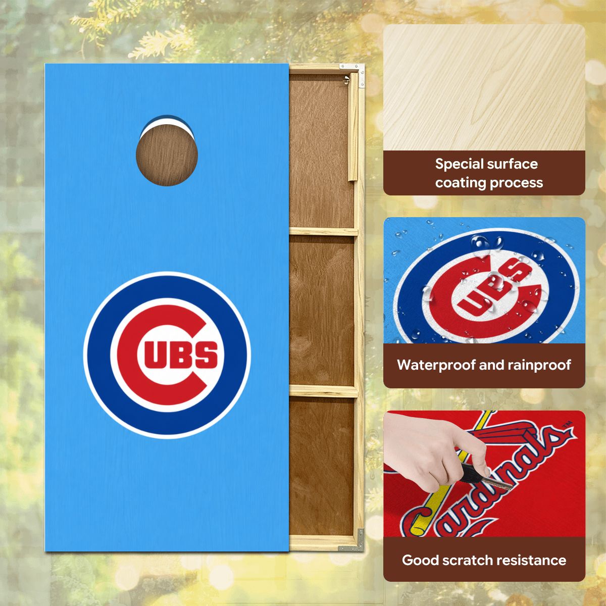 Cornhole Boards Game Set PrintKKCubsCornhole7086x14173 PrintKKCardinalsCornhole7086x14173