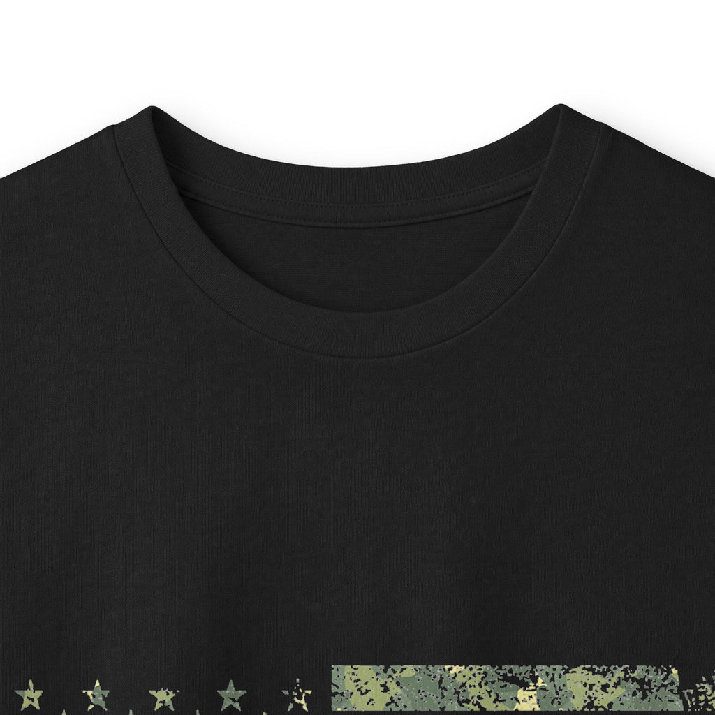 American Flag Camouflage 'Husband Daddy Protector Hero' Long Sleeve Tee