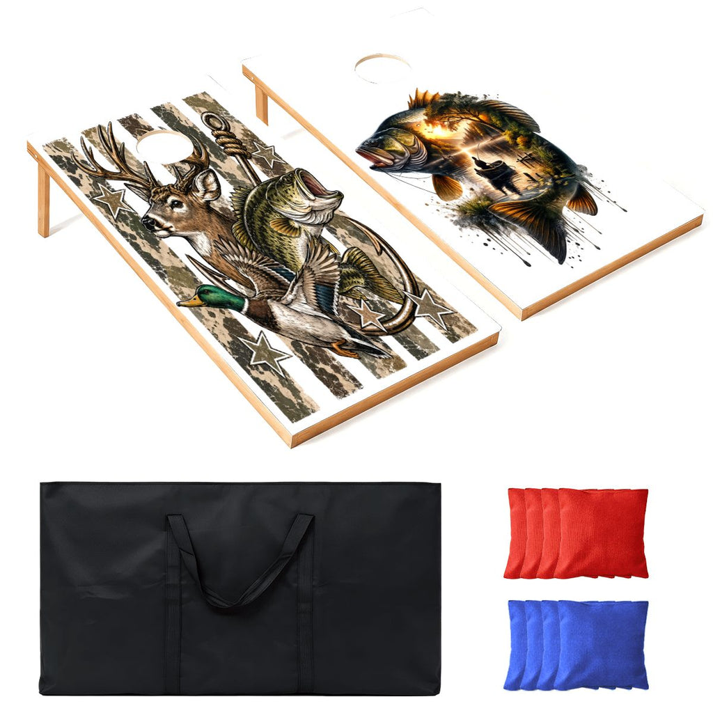 Cornhole Boards Game Set DeerFish 70