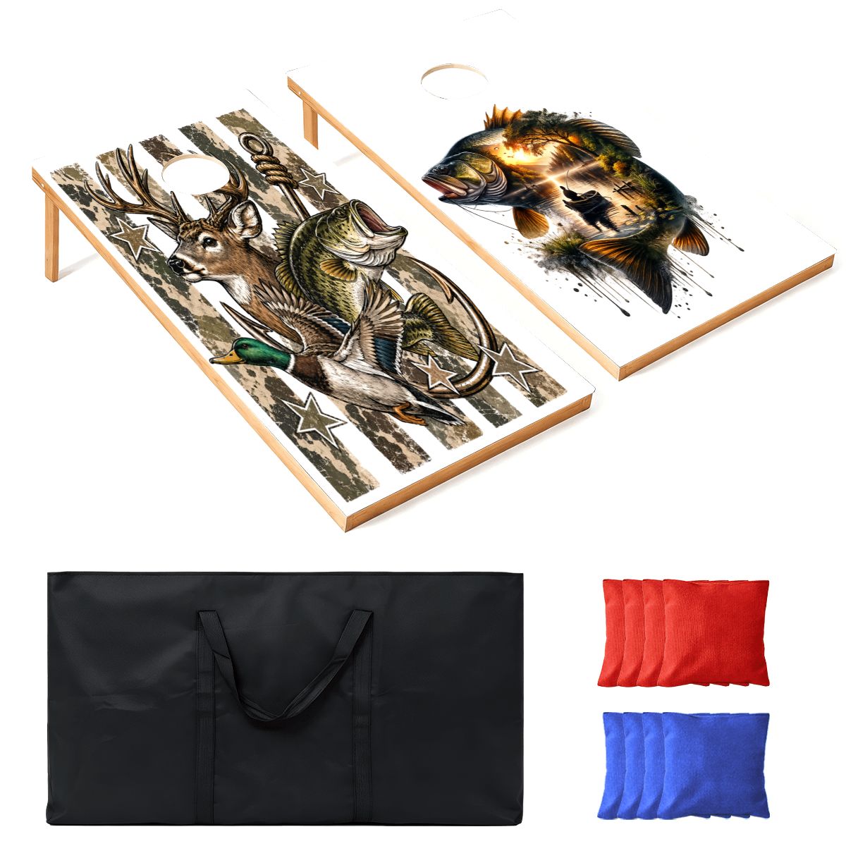 Cornhole Boards Game Set DeerFish 70