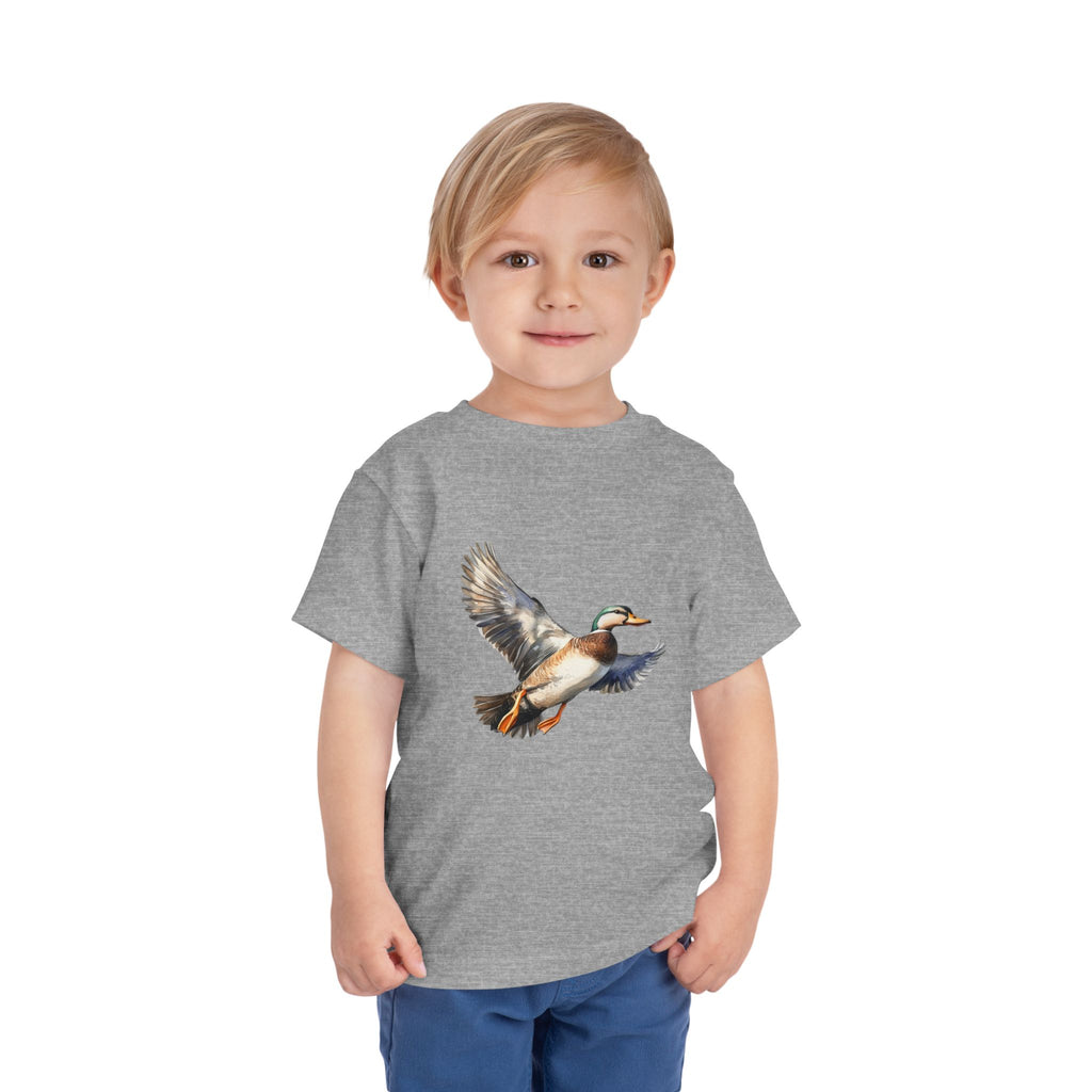 Toddler Tee — Flying Mallard Duck Graphic