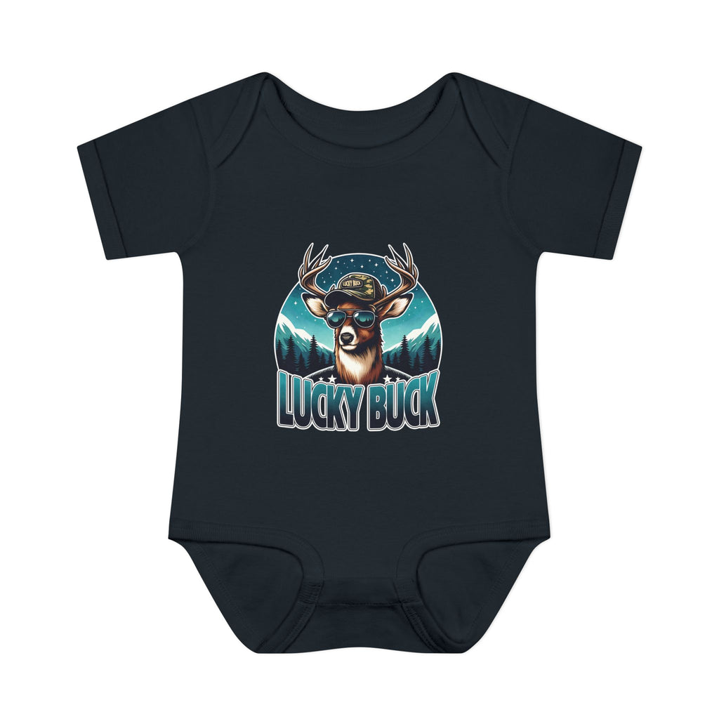 Lucky Buck Baby Bodysuit — Cute Deer Infant One-Piece