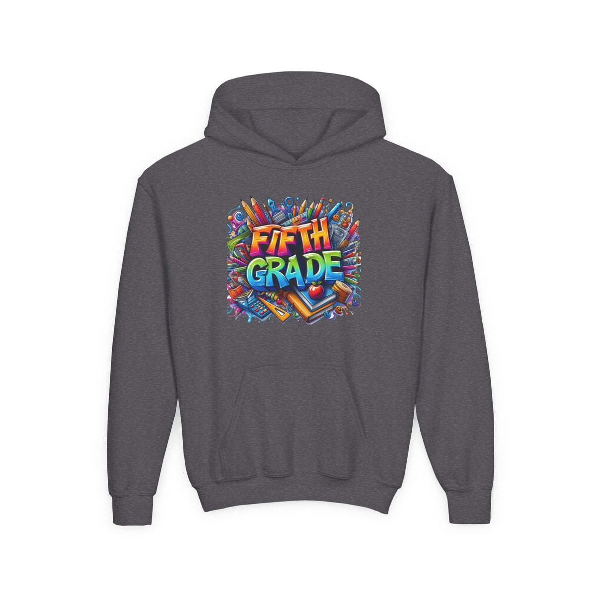 Fifth Grade Kids Hoodie — Colorful Back-to-School Sweatshirt