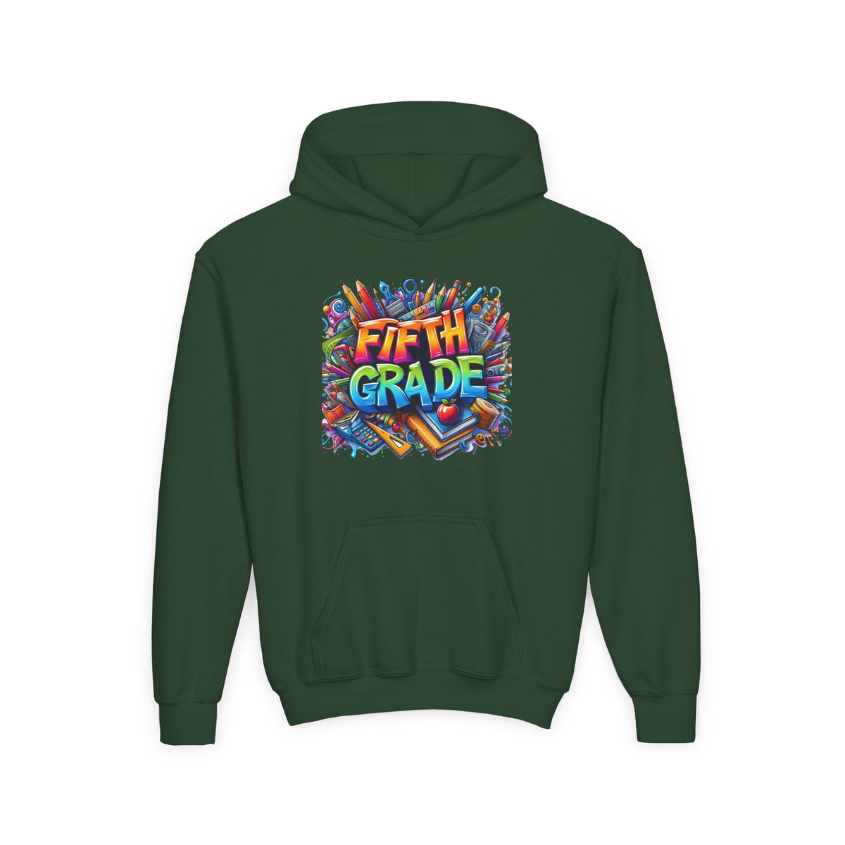 Fifth Grade Kids Hoodie — Colorful Back-to-School Sweatshirt
