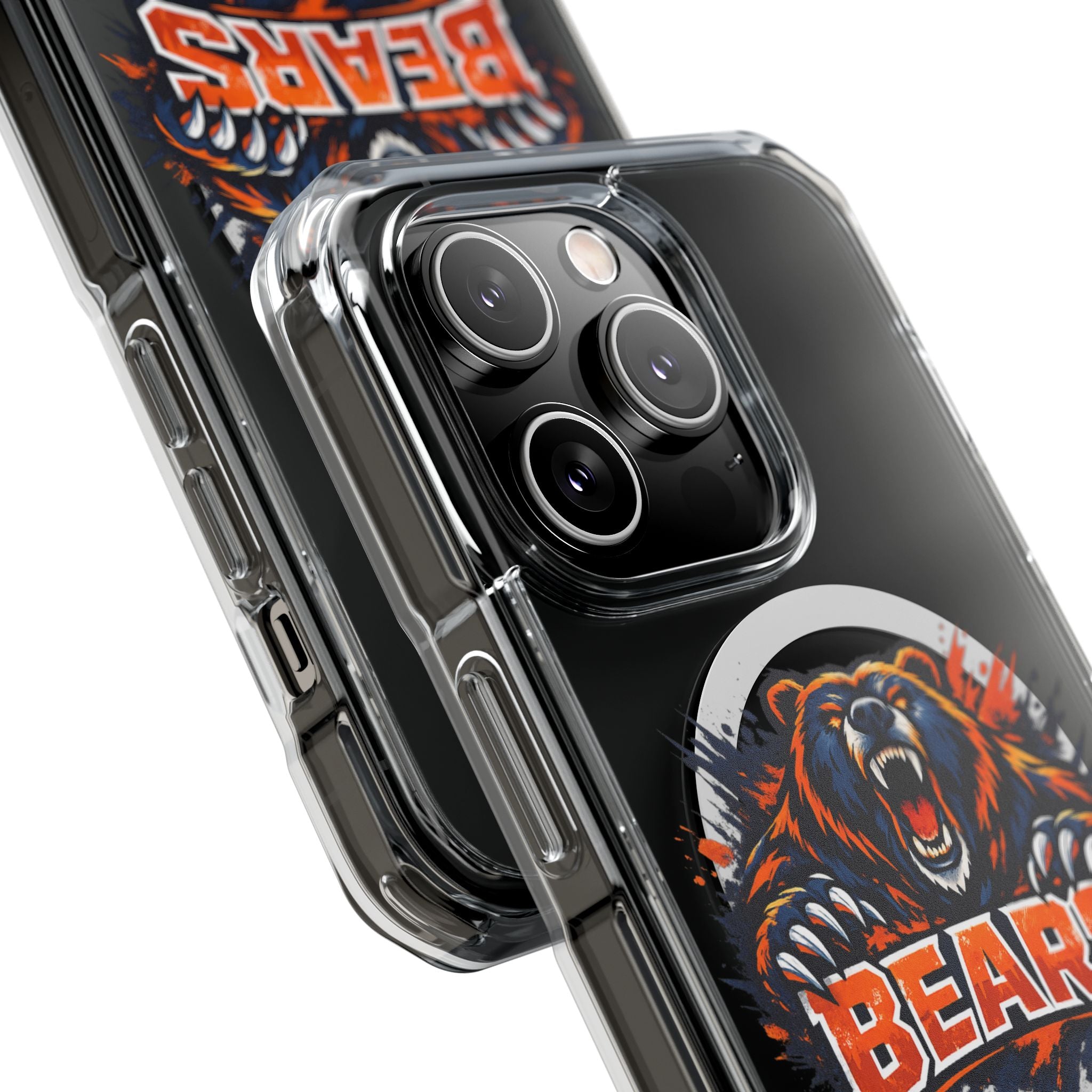 Clear Magnetic Phone Case — Fierce Bears Logo Protective Cover