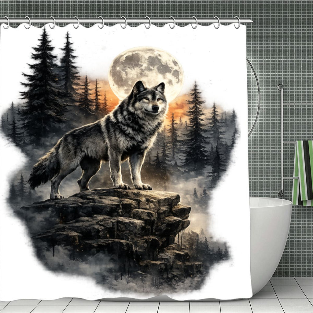 Shower Curtain 70.8"x70.8" (Made in USA) DeerFish 70 10