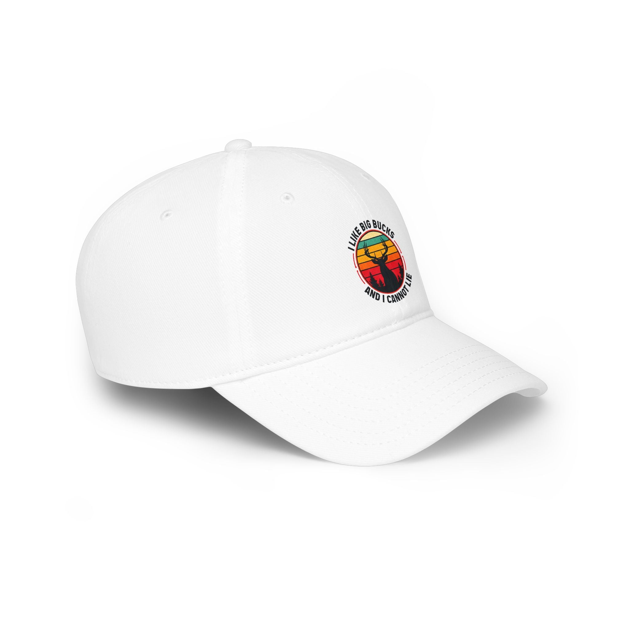 Vintage Sunset Deer Cap - "I Like Big Bucks And I Cannot Lie" Low Profile Baseball Hat