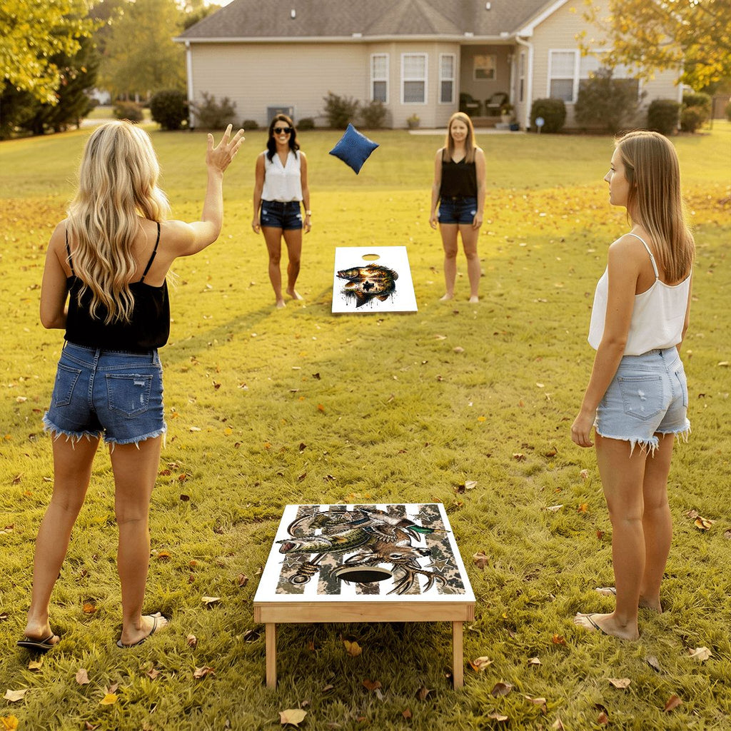 Cornhole Boards Game Set DeerFish 70