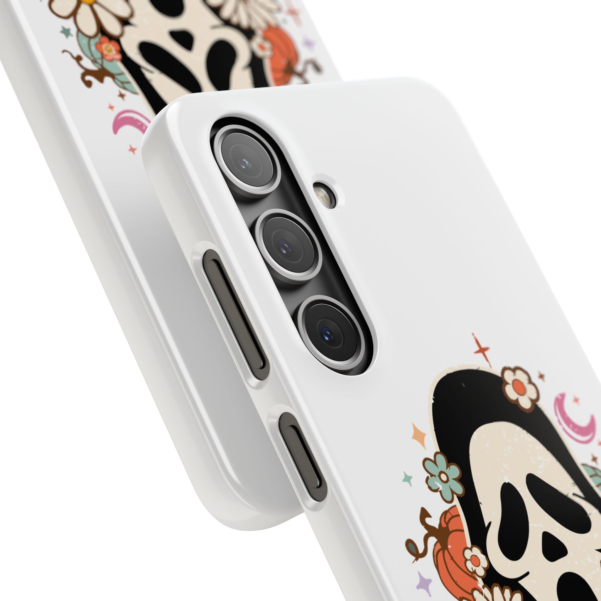 Scream Floral Phone Case — Cute Spooky Halloween Snap Case
