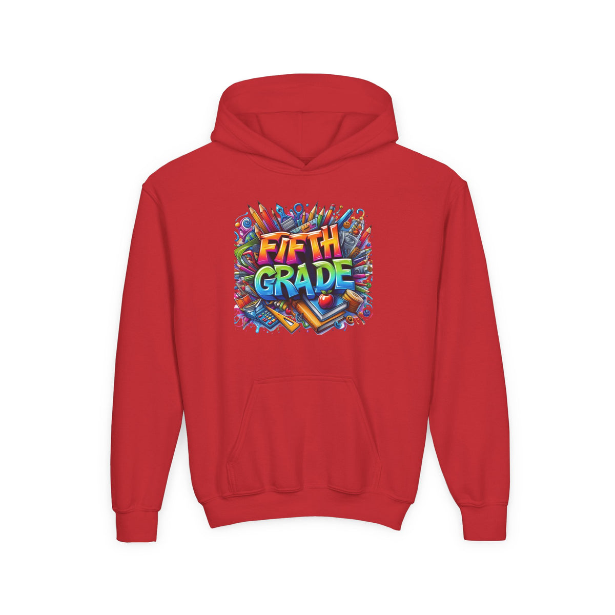 Fifth Grade Kids Hoodie — Colorful Back-to-School Sweatshirt