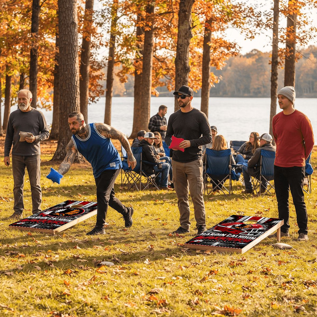 Cornhole Boards Game Set Calhoun Warriors