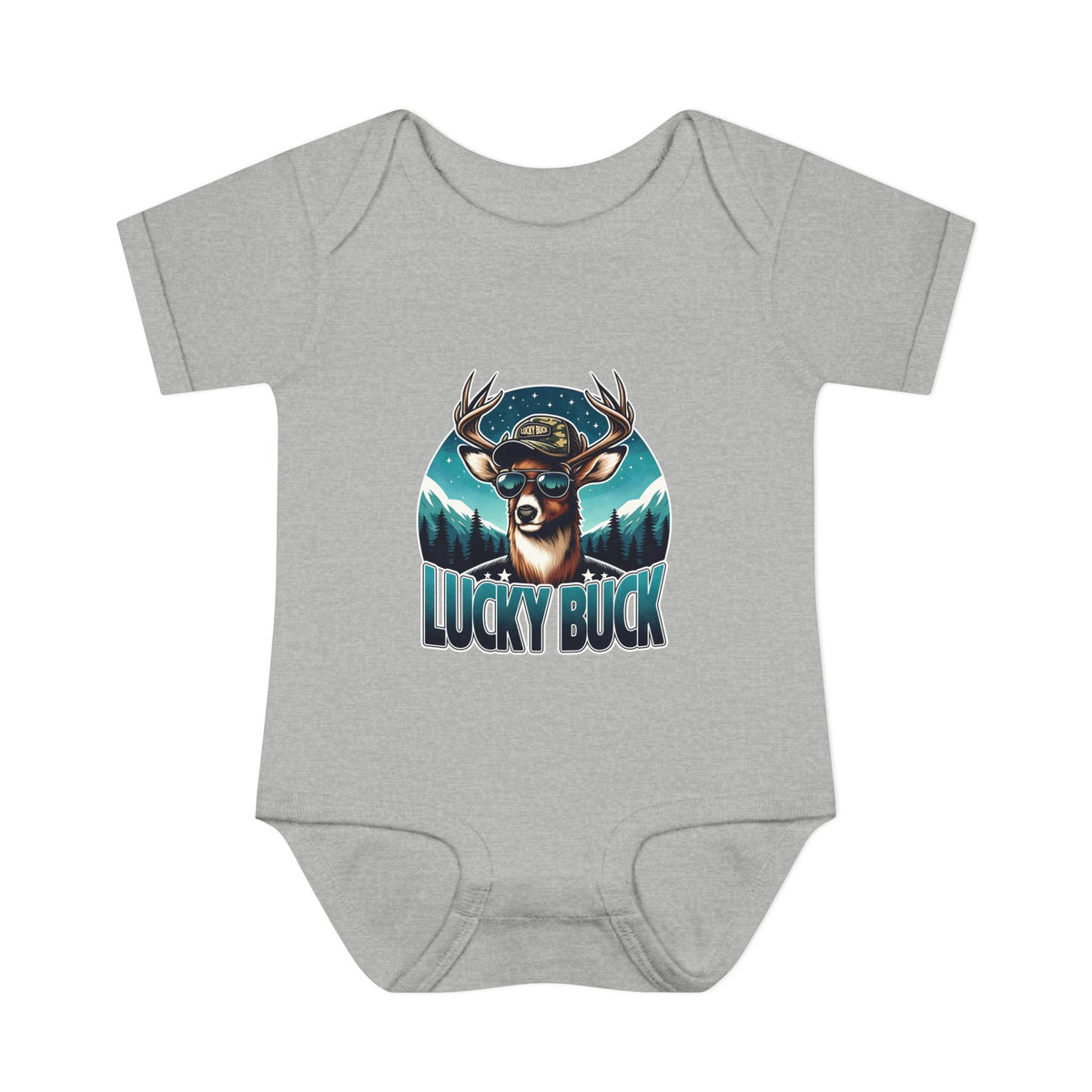 Lucky Buck Baby Bodysuit — Cute Deer Infant One-Piece