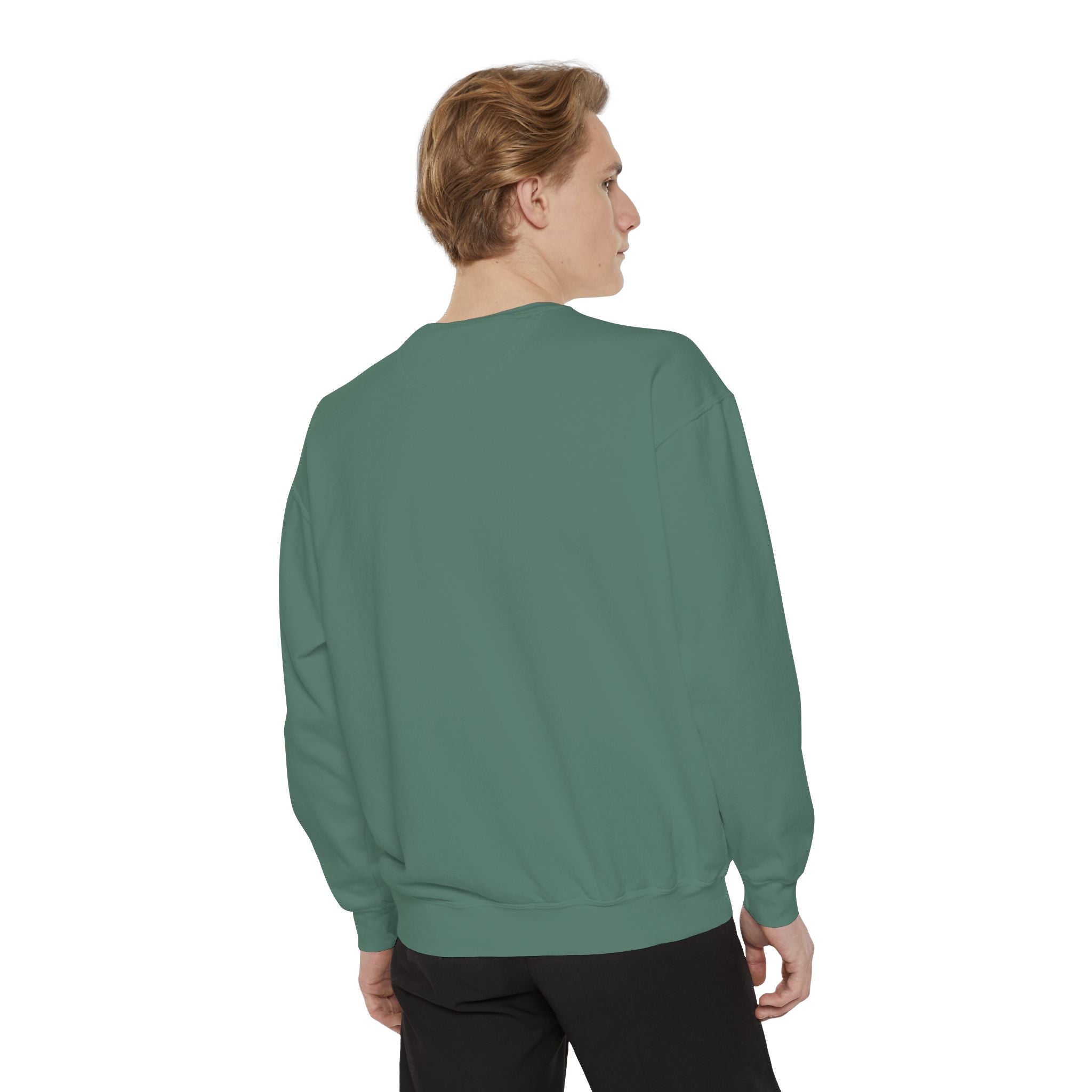 Spooky Vibes Sweatshirt — Halloween Retro Checkerboard Graphic