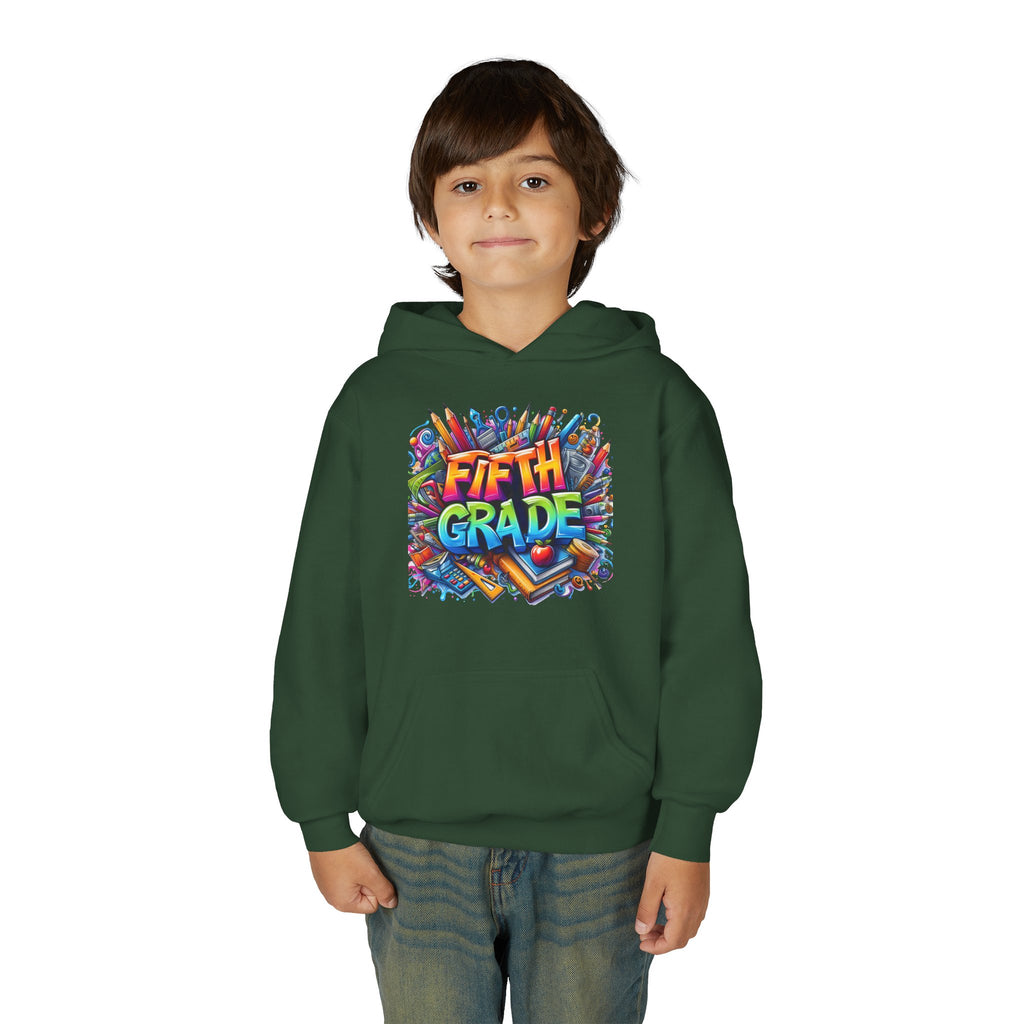 Fifth Grade Kids Hoodie — Colorful Back-to-School Sweatshirt