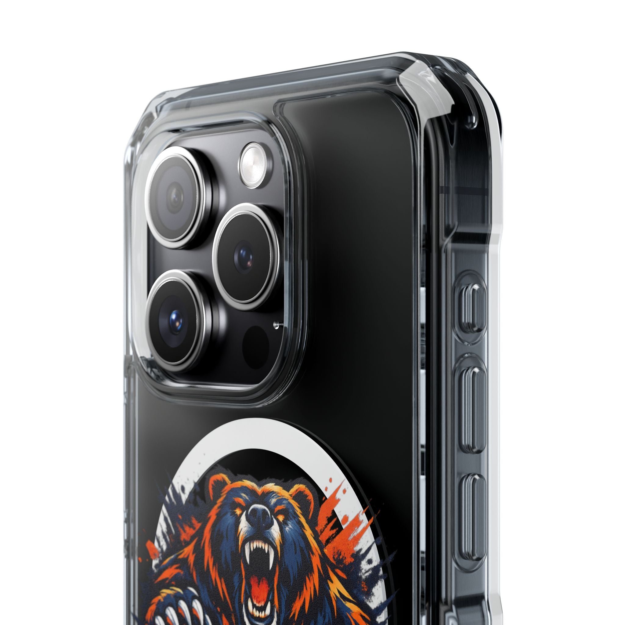 Clear Magnetic Phone Case — Fierce Bears Logo Protective Cover