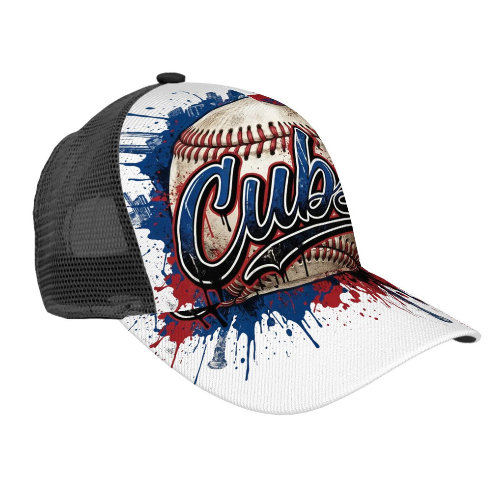 Mesh Baseball Cap (Full Pattern) cubs