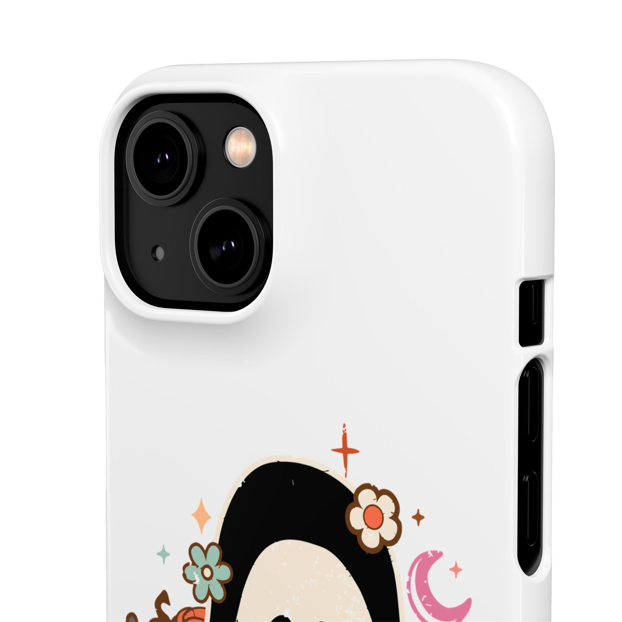Scream Floral Phone Case — Cute Spooky Halloween Snap Case