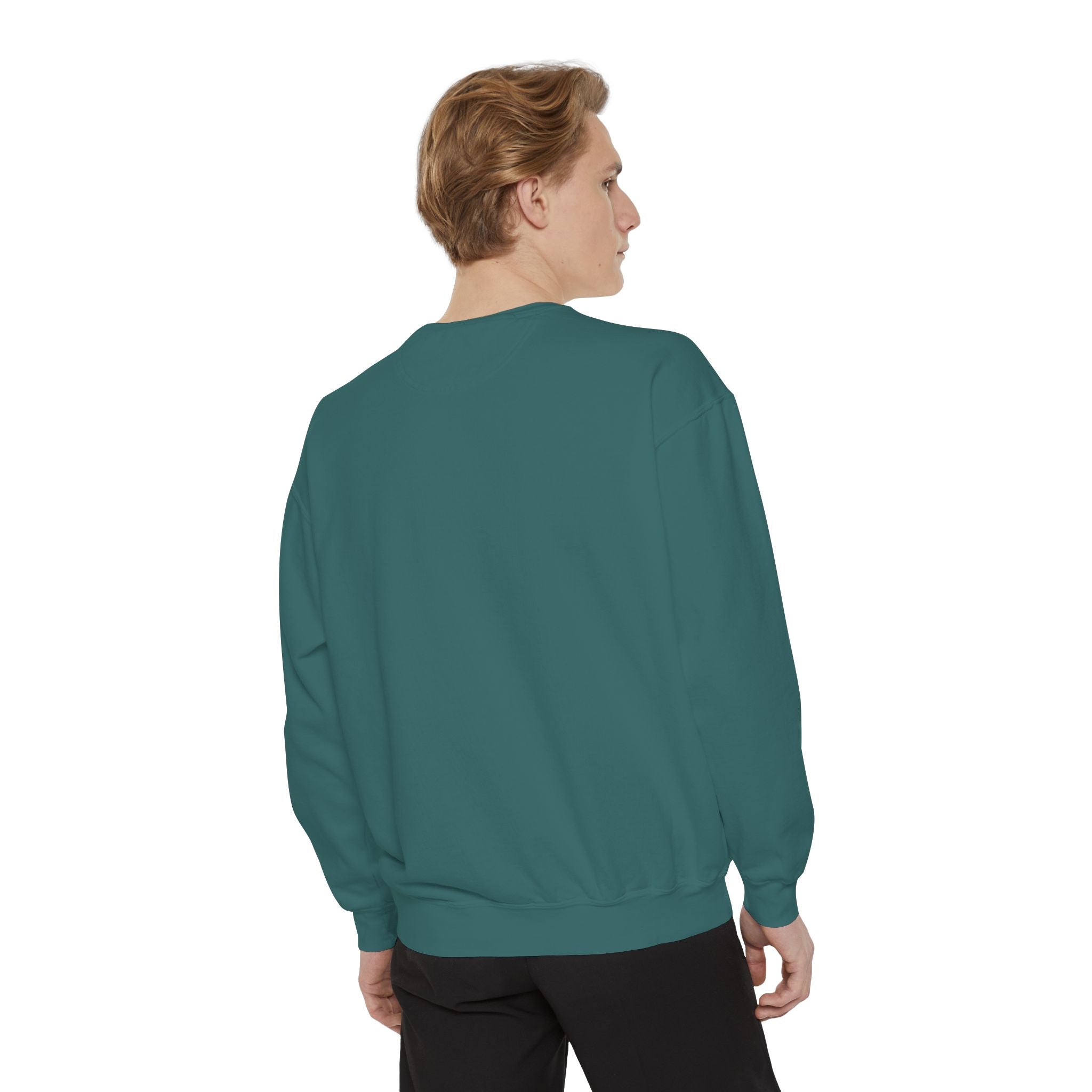 Spooky Vibes Sweatshirt — Halloween Retro Checkerboard Graphic